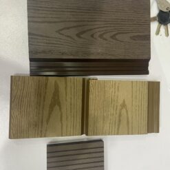 Tấm nhựa ốp tường ngoài trời GD14821 Red Teak -Tấm ốp nhựa ngoài trời 5 Gỗ Nhựa Ốp Tường Trần Ngoài Trời