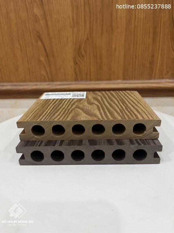 Sàn Gỗ Nhựa Ngoài Trời Gd13821 Teak - sàn 3D - Sàn gỗ nhựa ngoài trời 14 San 3D 138X21Mm 9