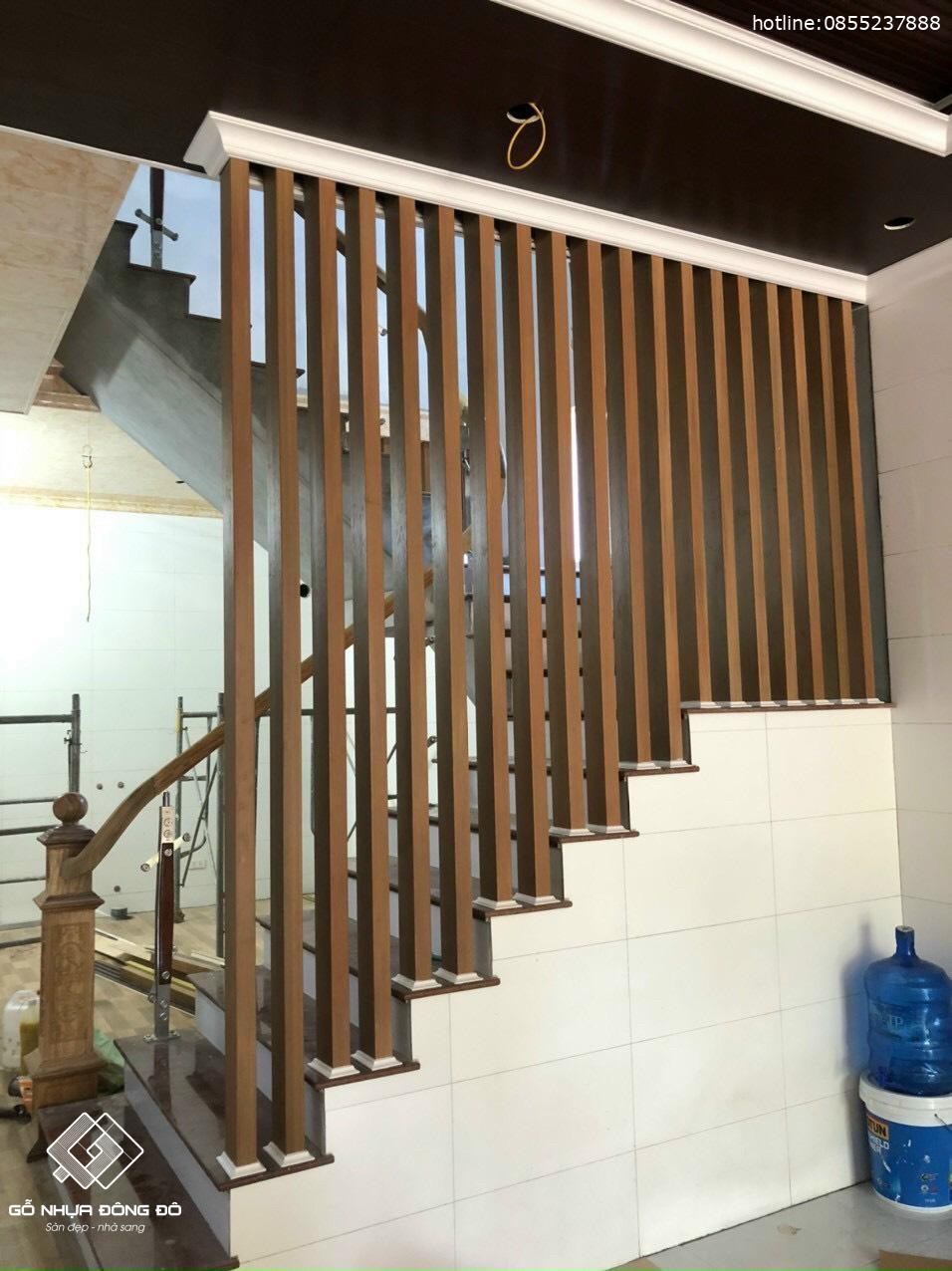 Lam nhựa giả gỗ HG10050 - Lam Nhựa Giả Gỗ, Lam chắn nắng, giàn hoa, cổng, lan can, hàng rào, lam trần, lam tường 3 Lam Nhựa Giả Gỗ Hg10050 Làm Vách Ngăn Phòng Khách