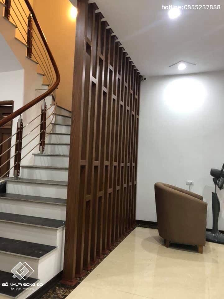 Lam nhựa giả gỗ HG10050 - Lam Nhựa Giả Gỗ, Lam chắn nắng, giàn hoa, cổng, lan can, hàng rào, lam trần, lam tường 9 Lam Nhựa Giả Gỗ Hg10050 Cho Không Gian Phòng Khách Sang Trọng