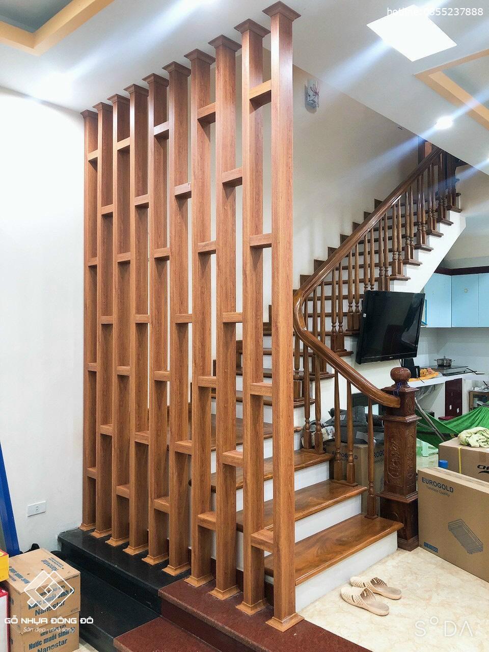 Lam nhựa giả gỗ HG10050 - Lam Nhựa Giả Gỗ, Lam chắn nắng, giàn hoa, cổng, lan can, hàng rào, lam trần, lam tường 7 Lam Nhựa Giả Gỗ Hg10050 Thi Công Vách Trang Trí