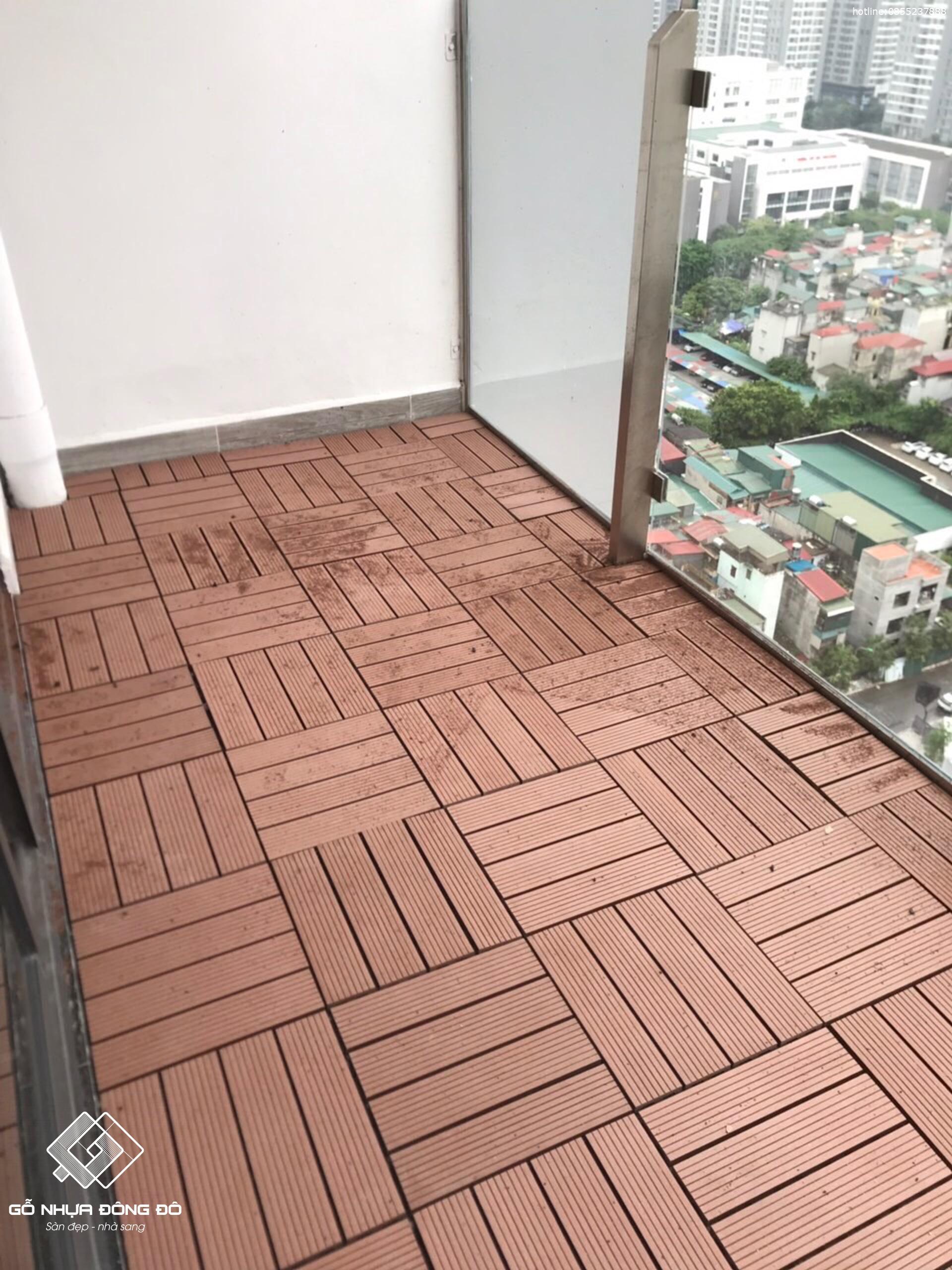 Vỉ Gỗ Nhựa Ngoài Trời GDV03 Coffee - Vỉ Nhựa Lót Sàn Ngoài Trời Bền, Đẹp 13 Vỉ Gỗ Nhựa Ngoài Trời Gdv03 Coffee Lát Ban Công Bền Đẹp
