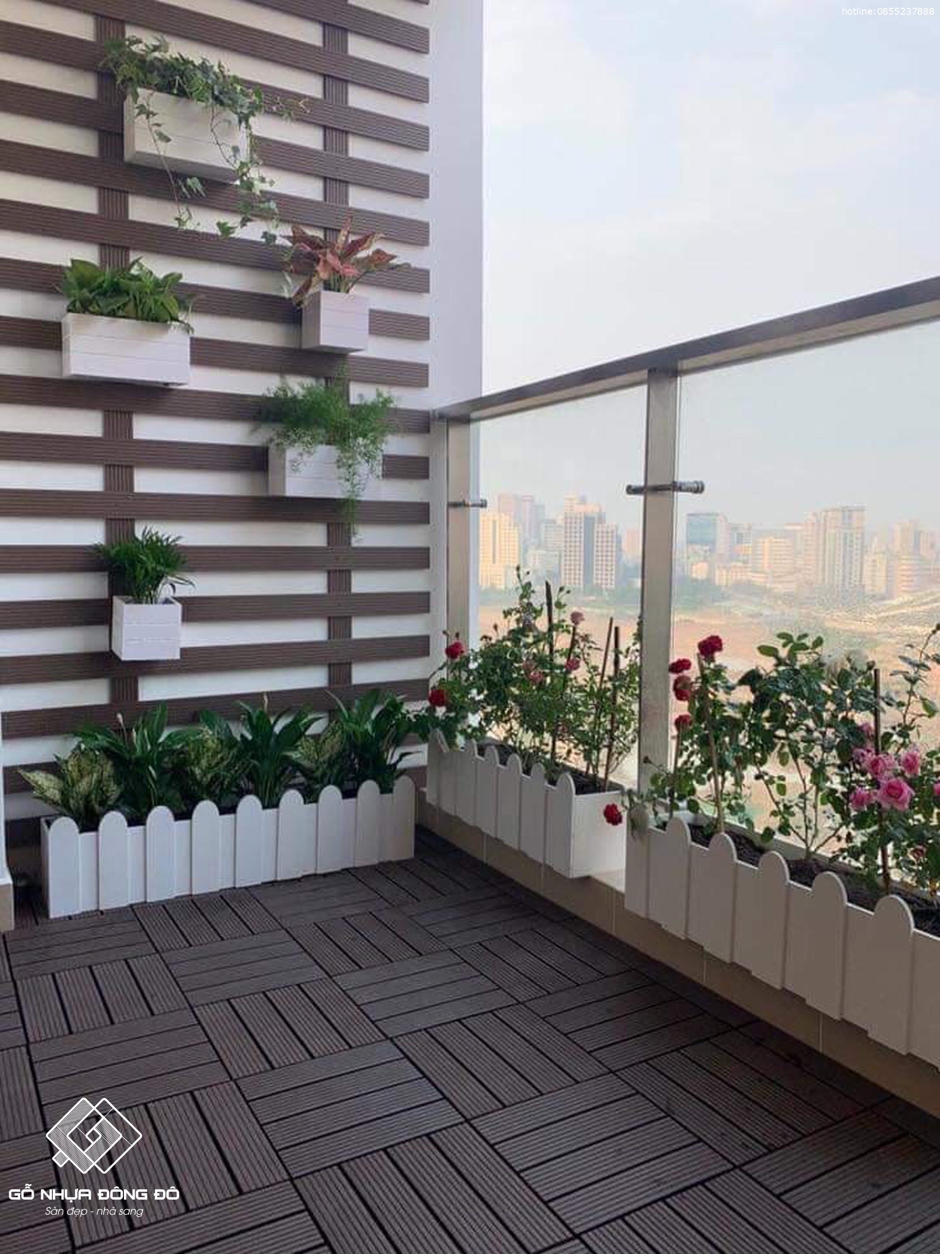Vỉ Gỗ Nhựa Ngoài Trời GDV03 Coffee - Vỉ Nhựa Lót Sàn Ngoài Trời Bền, Đẹp 11 Vỉ Gỗ Nhựa Ngoài Trời Gdv03 Coffee Bền Màu 20 Năm