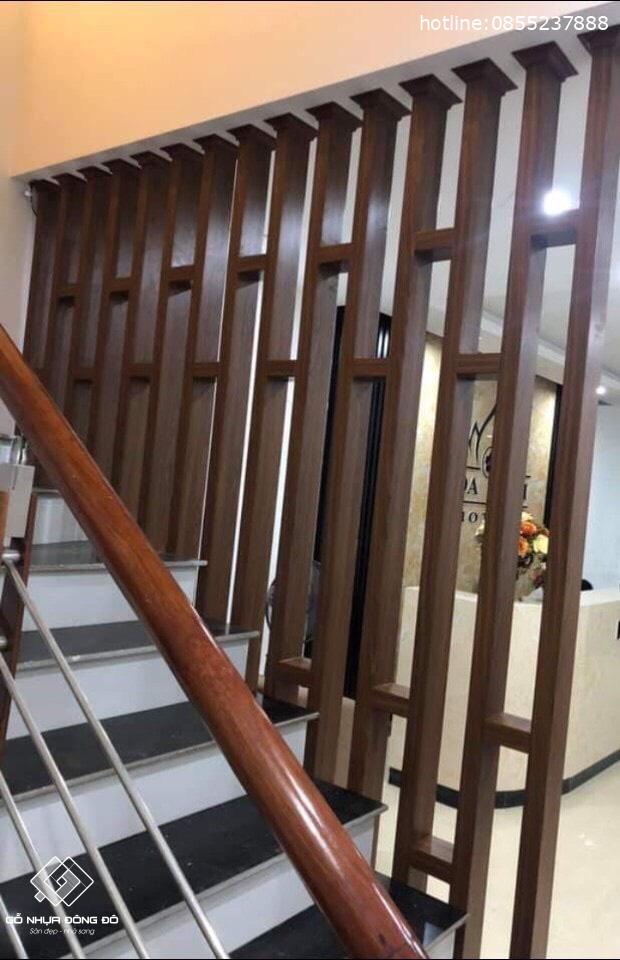 Thanh lam hộp vách cầu thang giật cấp | vách ngăn cầu thang - LH7 11 Mẫu Vách Ngăn Cầu Thang Thanh Lam Hộp Lh7