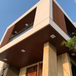 Lam Gỗ Nhựa Ngoài Trời HG5025 Red Teak - Lam Gỗ Chắn Nắng 9 Lam Go Nhua Che Nang 10