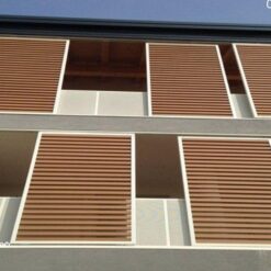 Lam Gỗ Nhựa Ngoài Trời HG5025 Red Teak - Lam Gỗ Chắn Nắng 10 Lam Go Nhua Che Nang 11