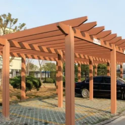 Giàn hoa gỗ nhựa ngoài trời pergola
