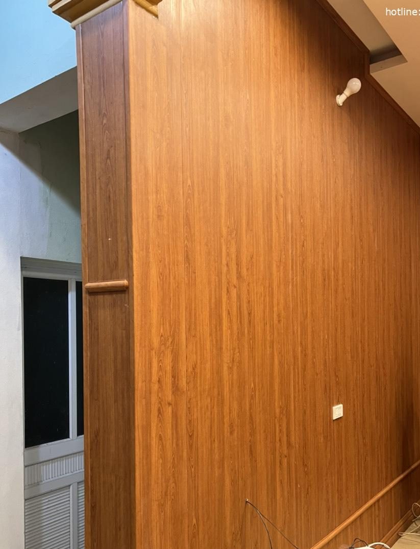 Ốp tường giả gỗ | Vách nhựa giả gỗ | vách trang trí phòng khách - GP08 - Gỗ  nhựa đông đô