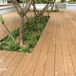 Sàn gỗ nhựa Ngoài Trời GD5V14025 Teak- sàn nhựa bể bơi - sàn nhựa sân vườn 9 Cách Lựa Chọn Sàn Gỗ Nhựa Phù Hợp Với Mục Đích Sử Dụng