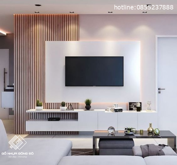Tấm ốp tường lam sóng LS19514-A11 - Tấm ốp tường | Tấm ốp trần 16 Mẫu Tấm Ốp Tường Lam Sóng Trang Trí Cầu Thang