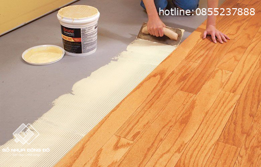 Sàn Nhựa Pvc Dán Keo Thi Công Đơn Giản