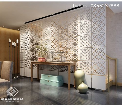 Vách Ngăn Trang Trí Gỗ Nhựa Cho Nội Thất Hiện Đại