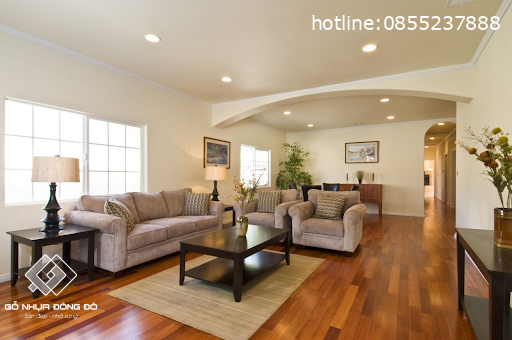 Sàn Nhựa Giả Gỗ Cho Phòng Khách Hiện Đại