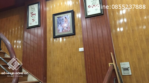 Tấm Ốp Tường Lam Sóng Vách Ngăn Cầu Thang