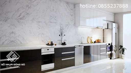 Phối màu tấm ốp nhựa và nội thất phòng bếp Phối Màu Tấm Ốp Nhựa Và Nội Thất Phòng Bếp