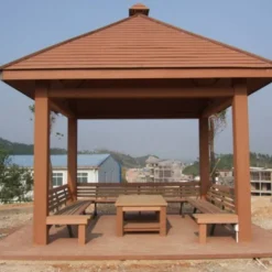 Chòi nghỉ gỗ nhựa - chòi gỗ nhựa ngoài trời 10 57 954017J25107