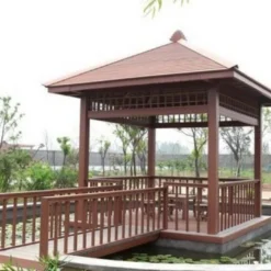 Chòi nghỉ gỗ nhựa - chòi gỗ nhựa ngoài trời 12 58 954021J25107