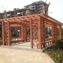 Chòi nghỉ gỗ nhựa - chòi gỗ nhựa ngoài trời 17 60 954018J25107