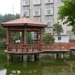 Chòi nghỉ gỗ nhựa - chòi gỗ nhựa ngoài trời 13 62 954025J25107