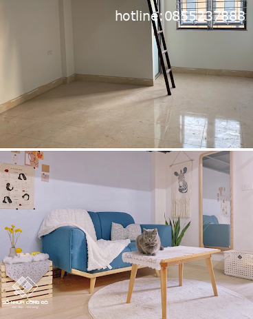 Lột xác căn hộ chung cư cũ với chi phí chưa đến 100 triệu đồng 7 Căn Hộ Nhỏ Lột Xác Nhờ Sàn Nhựa Giả Gỗ Sáng Màu