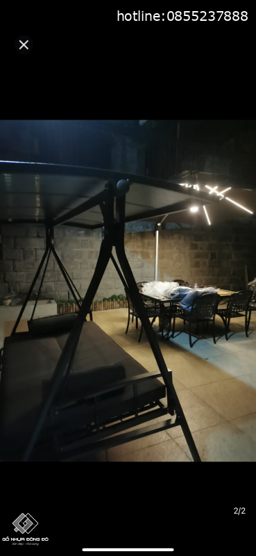 Xích đu ngoài trời ghế nằm có mái che mã GXD01 15 2023 04 14 12 57 Img 3484