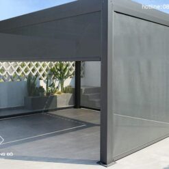 Chòi nghỉ sân vườn hiện đại có rèm điện GCL02 - bản thường 7 Choi Nghi San Vuon 7 1