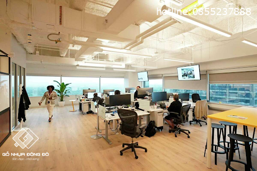 Màu Sắc Sàn Gỗ Nhựa Văn Phòng Đa Dạng, Hiện Đại