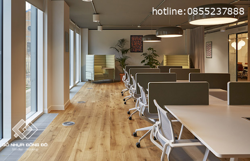 Sàn Gỗ Nhựa Văn Phòng Chống Cháy Lan Tiêu Chuẩn B1