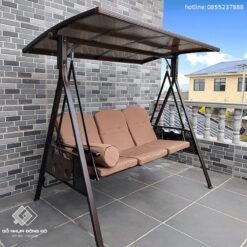 Xích đu ngoài trời ghế nằm có mái che mã GXD01 13 Xich Du Cao Cap 1
