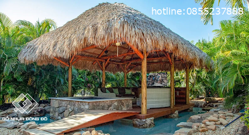 Chòi Nghỉ Sân Vườn Đông Đô Mái Lá
