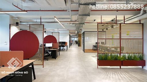 9 ý tưởng trang trí phòng làm việc tăng năng suất mới nhất 2023 7 Trang Trí Phòng Làm Việc Tăng Năng Suất Với Vách Ngăn