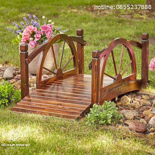 Những vật dụng sân vườn làm đẹp cho không gian 5 Cầu Gỗ Sân Vườn Phong Cách Á Đông, Vật Dụng Sân Vườn Độc Đáo