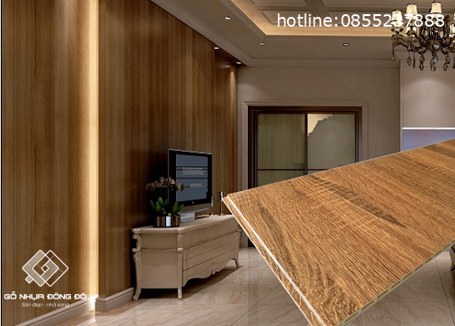 Tấm Ốp Đa Năng Nhựa Giả Gỗ Cho Phòng Khách