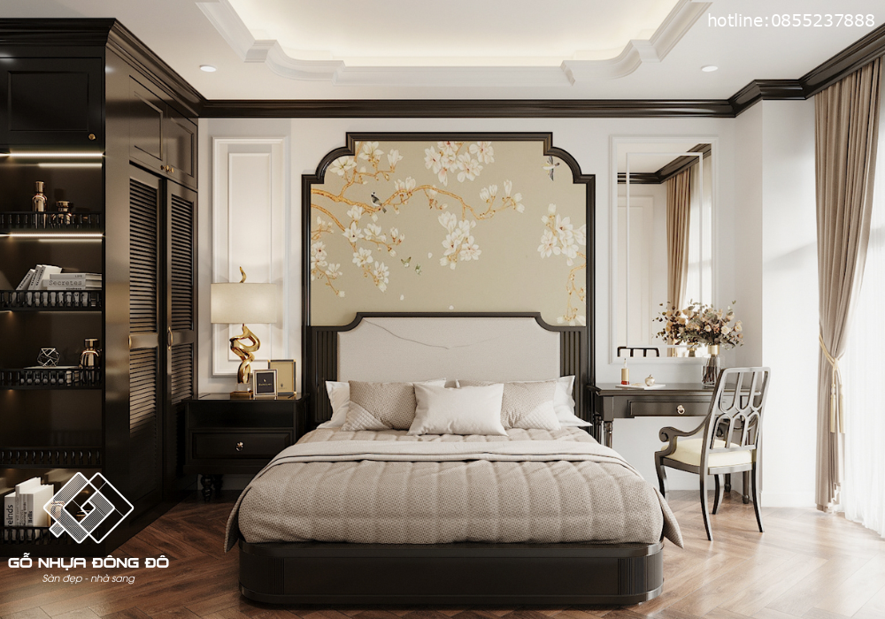 Top 10+ Nội thất phòng ngủ – Sự thanh lịch không đến từ giá trị vật chất 12 Top 10+ Nội Thất Phòng Ngủ Phong Cách Indochine